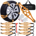 Chaînes neige – sur-chaussures antidérapantes universelles pour pneus, lot de 8 pièces