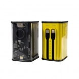 Batterie externe WEKOME 20000 mAh avec câbles intégrés USB‑C et Lightning, PD 20 W et QC 3.0 22,5 W