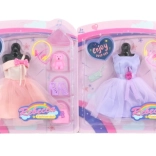 Robe pour poupée avec accessoires