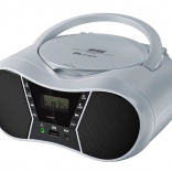 Lecteur radio CD/MP3 portable avec USB et Bluetooth – argent