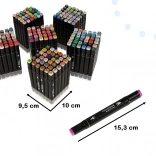 Marqueurs à alcool double pointe en étui avec support – 204