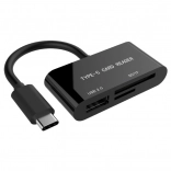 Lecteur de cartes USB‑C SDXC/combo/noir