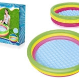 Bestway piscine gonflable pour enfants avec fond souple, 3 anneaux (102 × 25 cm)