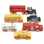 ensemble de voitures en bois New York – Le Toy Van