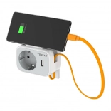 Prise murale Tessan avec ports USB