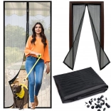 Moustiquaire de porte à fermeture magnétique 100 × 210 cm