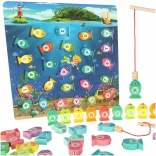 Jeu de pêche en bois Montessori