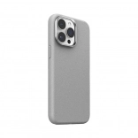 Étui magnétique en cuir pour iPhone 15 Pro JOYROOM (gris)