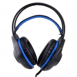 Casque de jeu avec microphone Deathstrike bleu