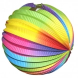 Lampion Boule Arc-en-ciel 25 cm