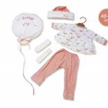 Tenue pour poupée NEW BORN 40–42 cm, ensemble 4 pièces avec doudou