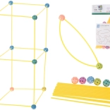 Bloc de construction créatif – Tubes pour fabriquer des tentes et constructions, 75 pièces