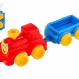 Train en plastique avec wagon détachable 41 cm