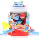 Ensemble de bateaux en plastique 12 pcs