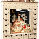 Small Foot calendrier de l’Avent en bois Rêve d’hiver avec éclairage LED