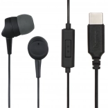 Écouteurs intra-auriculaires filaires USB‑C, noir
