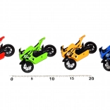 Moto de course 11 cm à roues libres