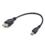 Câble USB 2.0 OTG USB AF vers Micro USB BM 15 cm