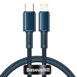 Baseus câble de charge rapide Type‑C vers Lightning 20 W 2 m bleu