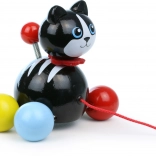 Vilac chat à tirer Minou – jouet en bois à ficelle