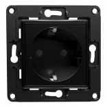 Prise murale SHELLY, noire