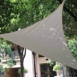 Bâche d’ombrage imperméable pour jardin 3 × 3 × 3 m, triangle, gris