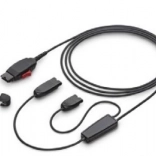 Câble d’entraînement Poly Y avec verrou QD pour micro-casques numériques (6 broches)
