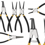 Jeu de pinces Seeger – droites et coudées, 4 pcs