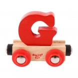 Bigjigs Rail wagonnet en bois - lettre G