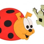 magnétine en bois coccinelle DoDo