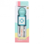 Microphone bleu en plastique pour enfants