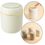 Mini poubelle avec couvercle vert à ouverture push