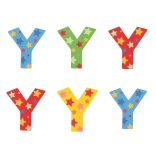 Lettre en bois Y avec étoiles Bigjigs Toys