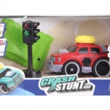 Voiture de course à piles avec feu de signalisation