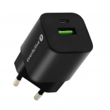 Chargeur secteur USB/USB‑C 30 W GaN avec charge rapide