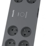 Multiprise parasurtenseur PHILIPS, 8 prises, 2 m