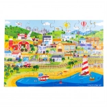Puzzle de sol Ville