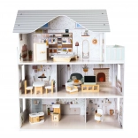 Maison de poupées avec mobilier Résidence Emma ECOTOYS