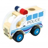 Bino petite voiture de police en bois