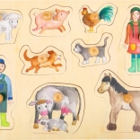 Puzzle en bois La vie à la ferme small foot