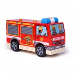 Camion de pompiers en bois avec pièces à enfiler BIGJIGS