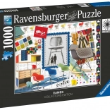 Puzzle Ravensburger Eames Design chaises classiques 1000 pièces