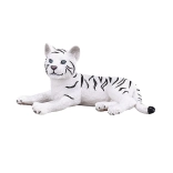 Figurine de Tigre Blanc Couché