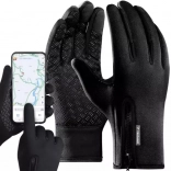 gants tactiles Trizand, imperméables et antidérapants, taille M, noir