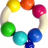 Hess hochet arc-en-ciel avec clochette