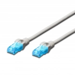 Câble patch réseau RJ45 U/UTP cat 5e 10 m - gris