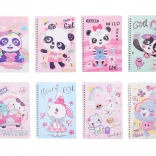 Bloc spiralé ligné 14,5 x 20,5 cm, 80 pages