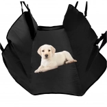 Couverture de protection pour siège auto pour chiens et chats – noir