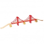 Pont ferroviaire en bois double Bigjigs Rail