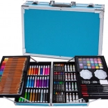 Coffret de fournitures artistiques 145 pièces – Bleu